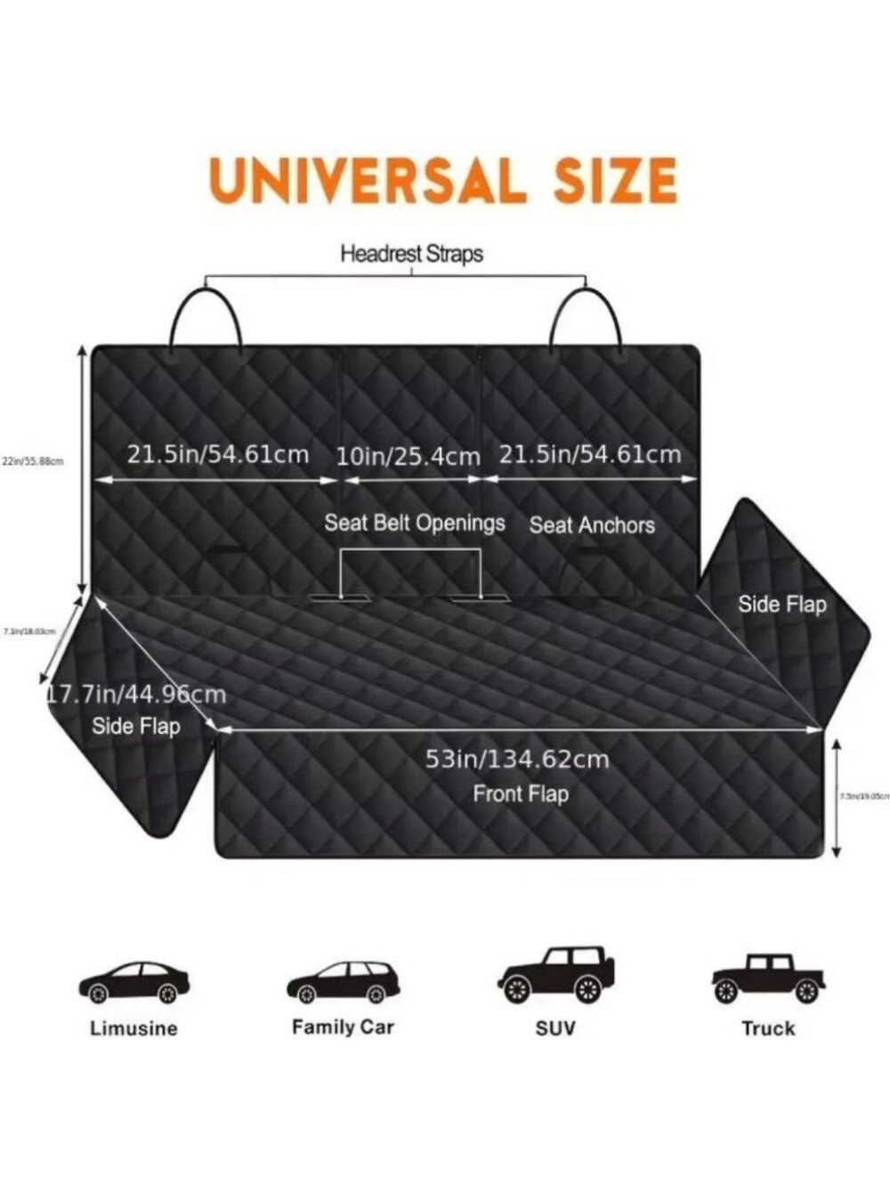 Dog Car Seat Cover Pet Travel Carrier Mattress Waterproof Dog Car Seat Protector - Picture 6 of 6